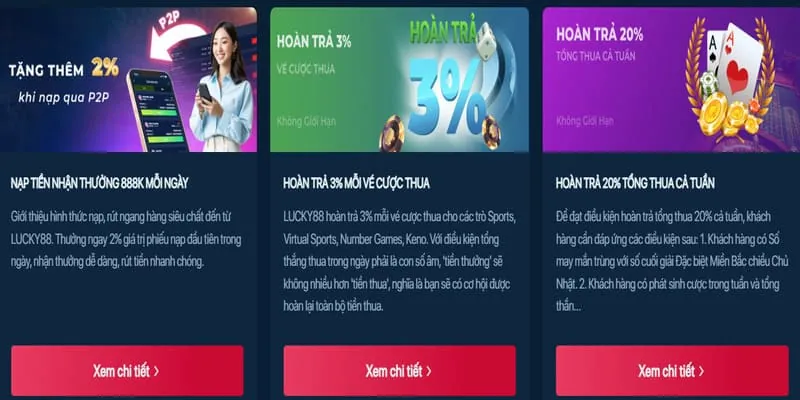 Thưởng Nạp Lại & Khuyến Mãi Đặc Biệt 98win58